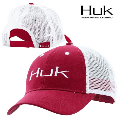 Huk Performance Trucker Cap Crimson 840885150885 eb-17607268